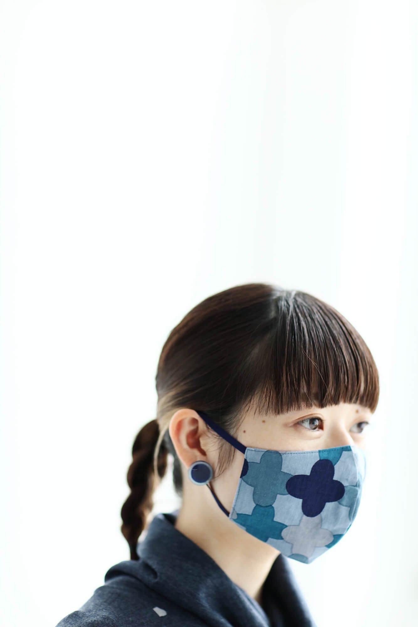 ◎[30％折扣] Takashima Plain编织X Takashima Chiku纺织面膜/Robin Ladder（现在的梯子）Kyonezu