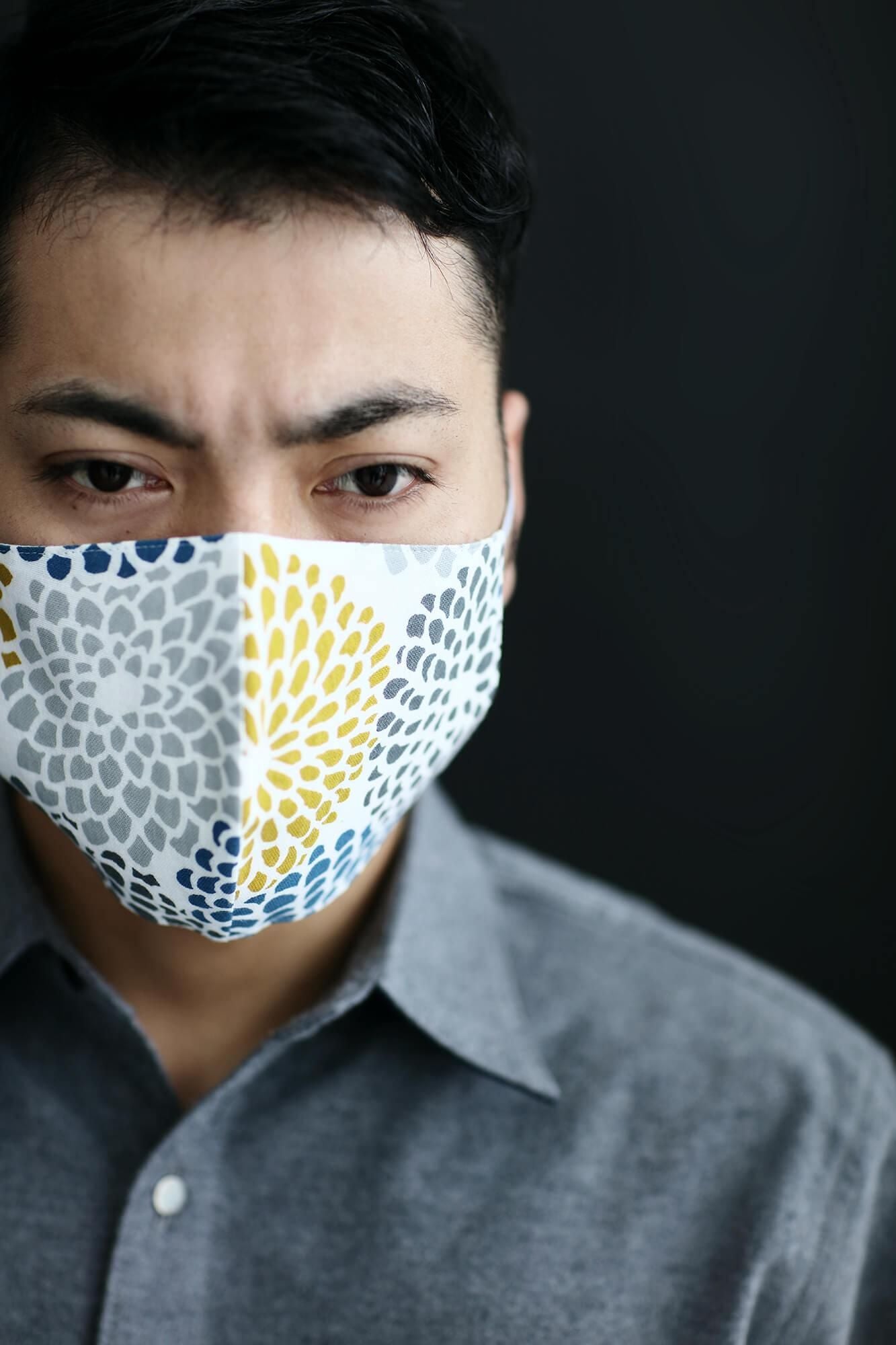 ◎【 30% 할인 off타카시마 히라오리×타카시마치지미 텍스타일마스크/국화 두부 (코치)