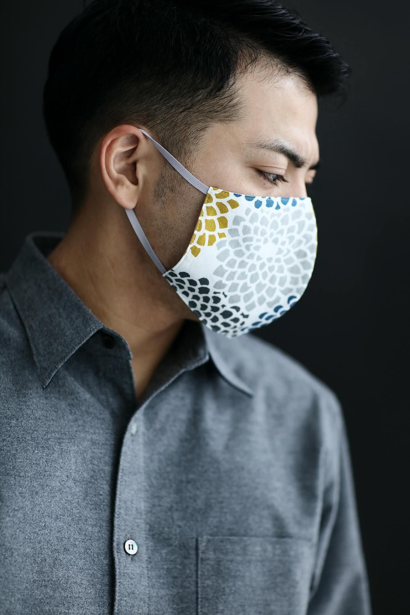 ◎【 30% 할인 off타카시마 히라오리×타카시마치지미 텍스타일마스크/국화 두부 (코치)