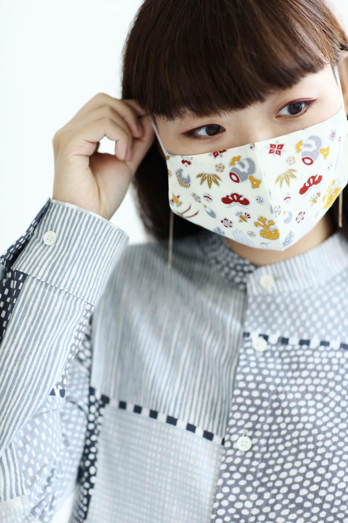 ◎[30％折扣] Takashima Plain编织X Takashima Chiku纺织面膜 / Yaei