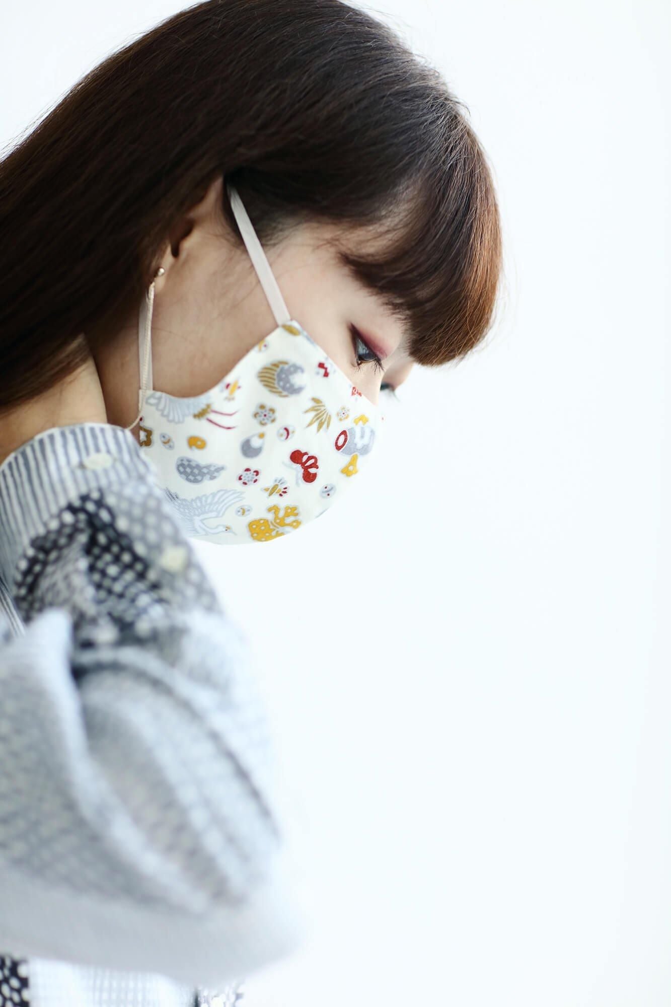 ◎[30％折扣] Takashima Plain编织X Takashima Chiku纺织面膜 / Yaei