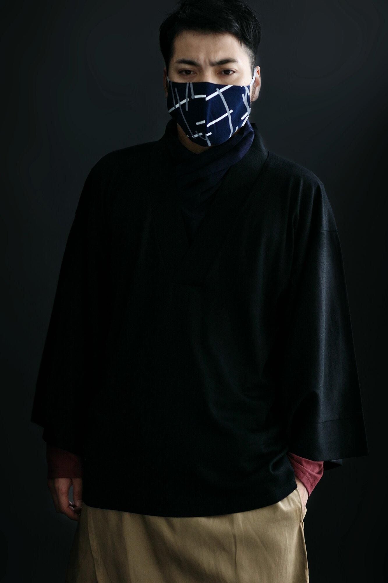 ◎【30%OFF】高島平織×高島縮棉圖案紋樣布口罩／鳶