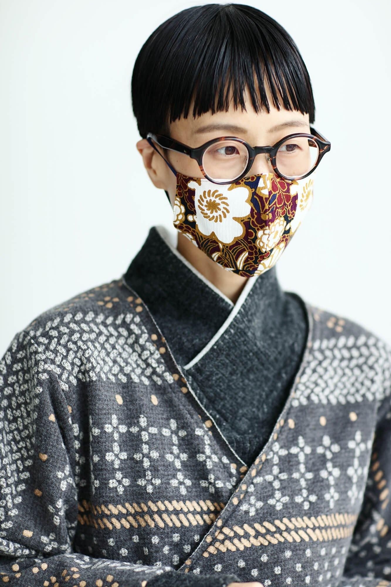 ◎【30%OFF】Chizimi Cotton Cotton Mask / Luxurious