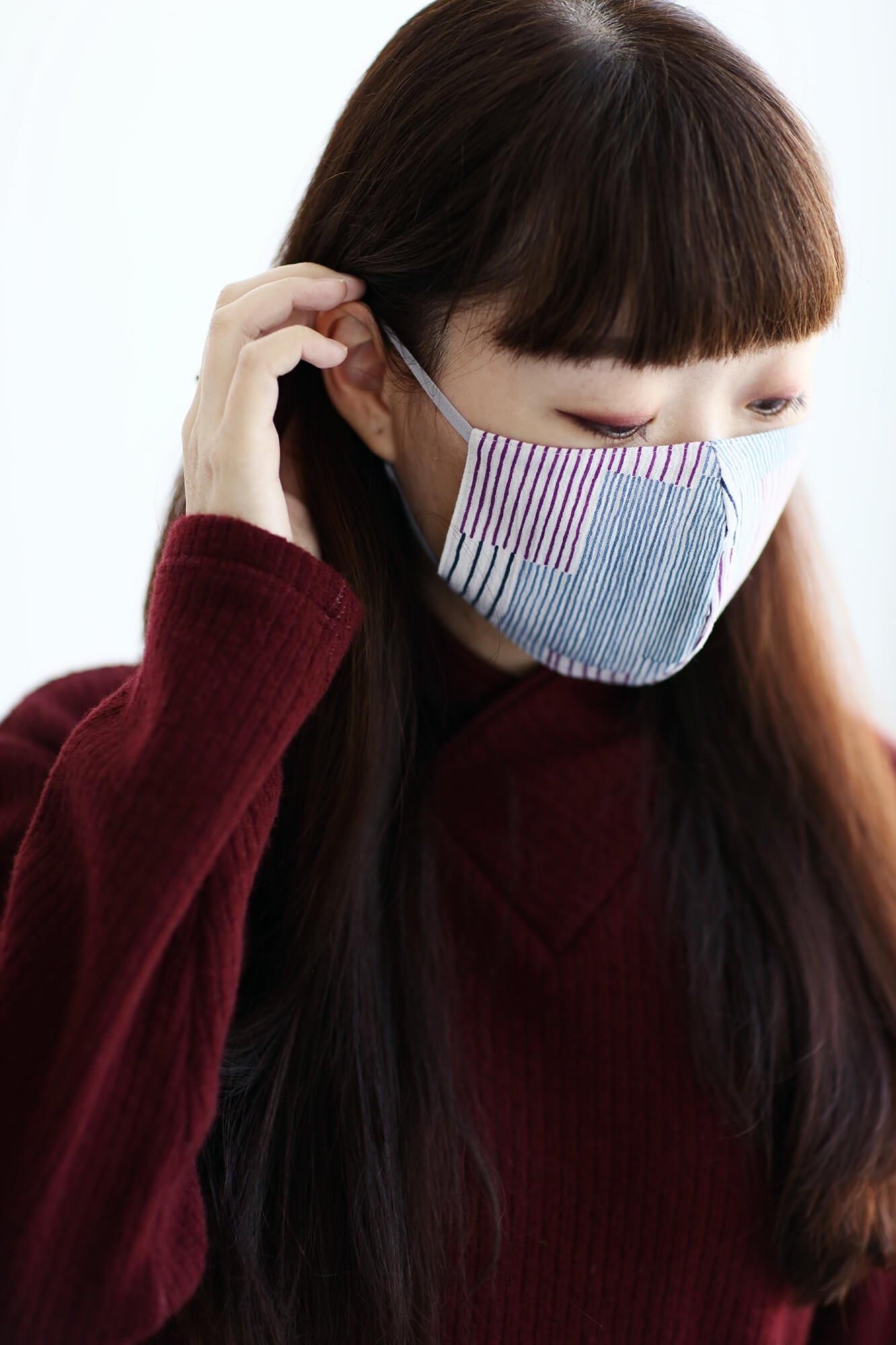 ◎[30％折扣] takashima chiku纺织面膜/条纹