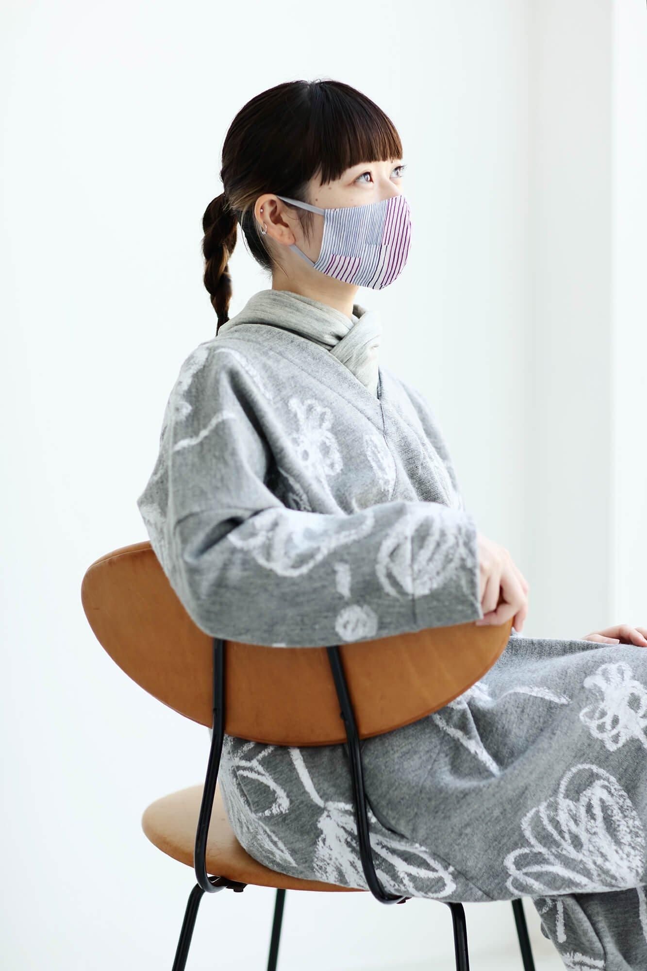 ◎[30％折扣] takashima chiku纺织面膜/条纹