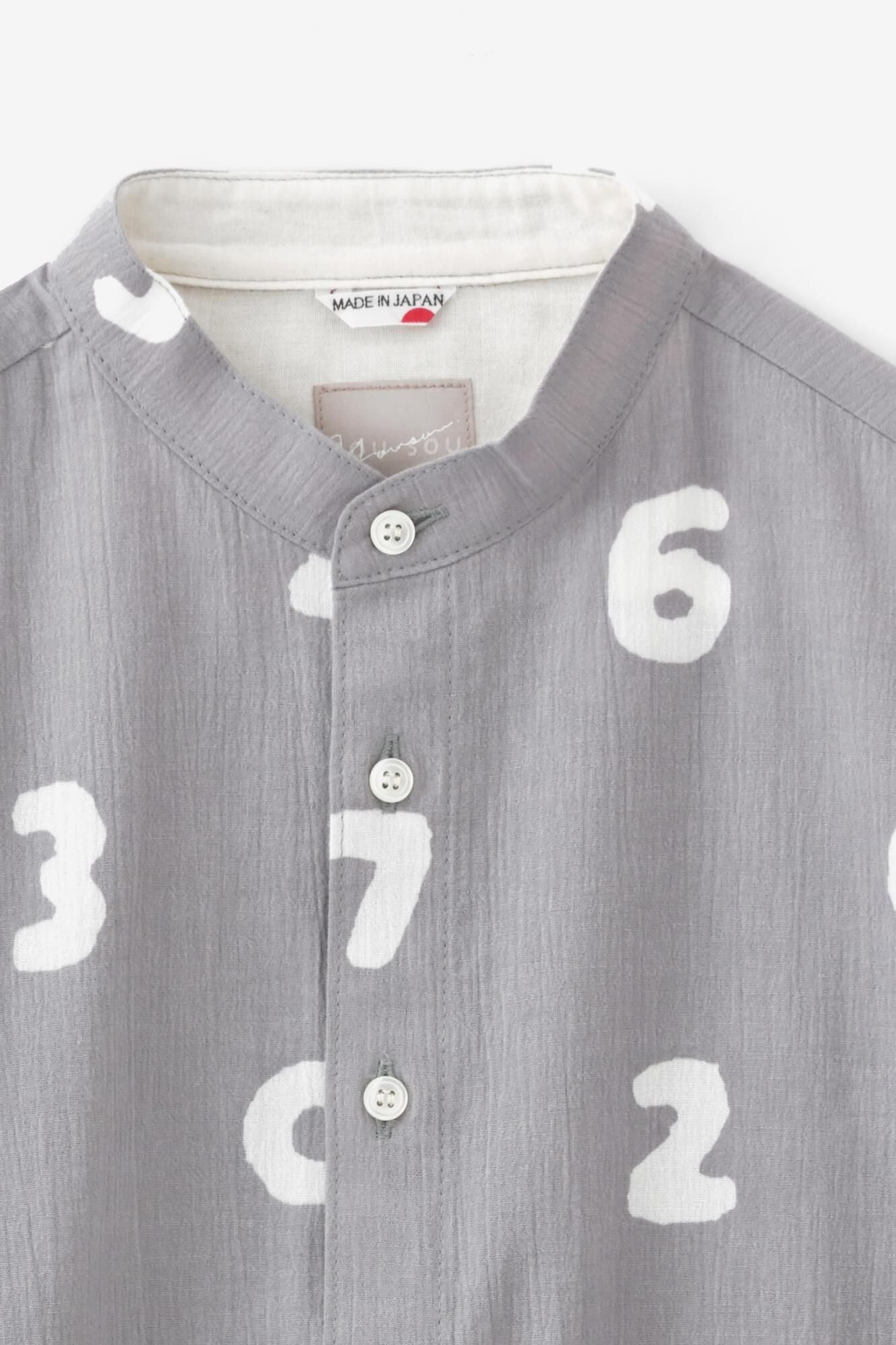 【net限定】高島縮 20/20 スタンドカラーシャツ SP／SO-SU-U