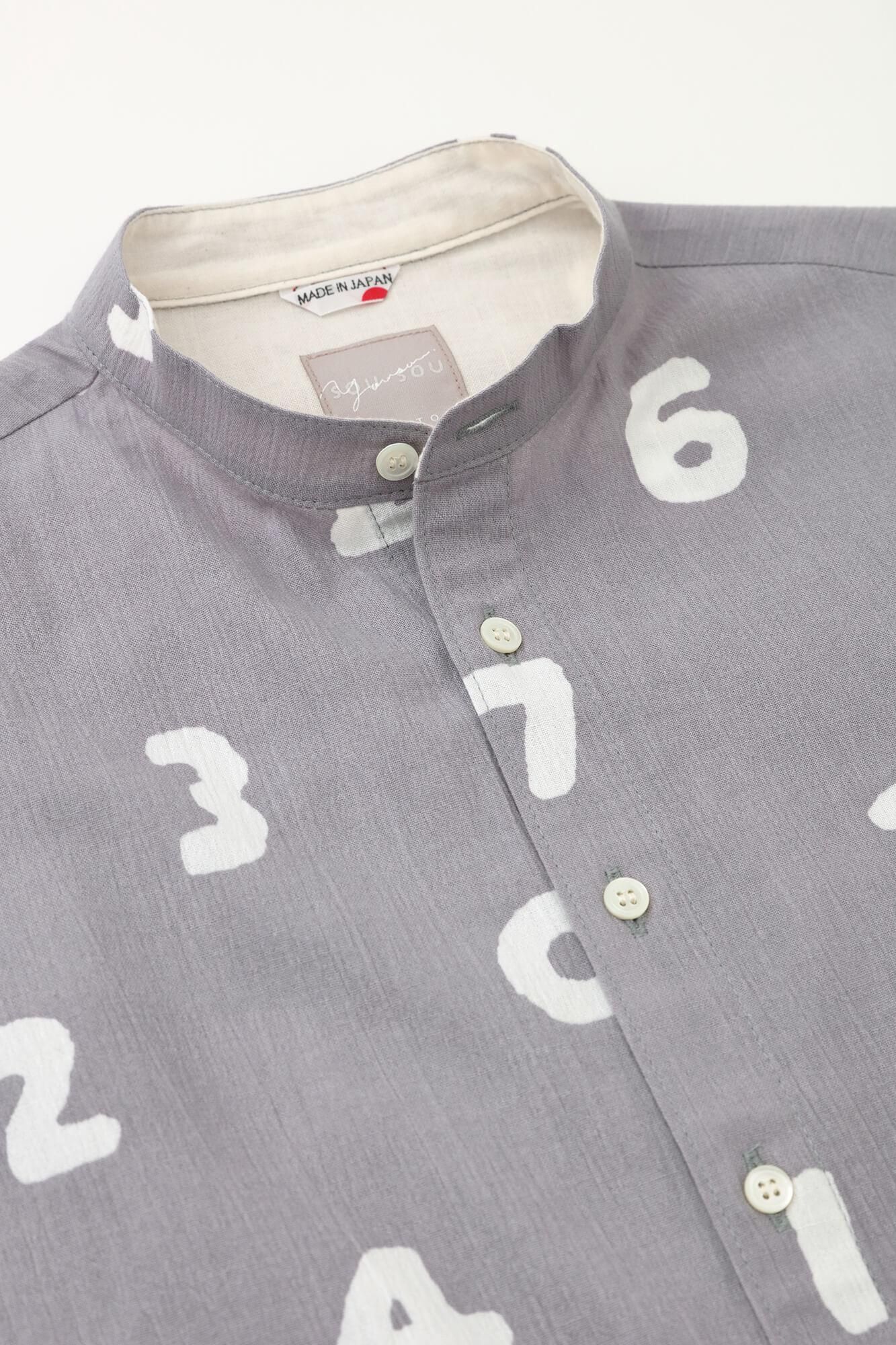 【net限定】高島縮 20/20 スタンドカラーシャツ SP／SO-SU-U