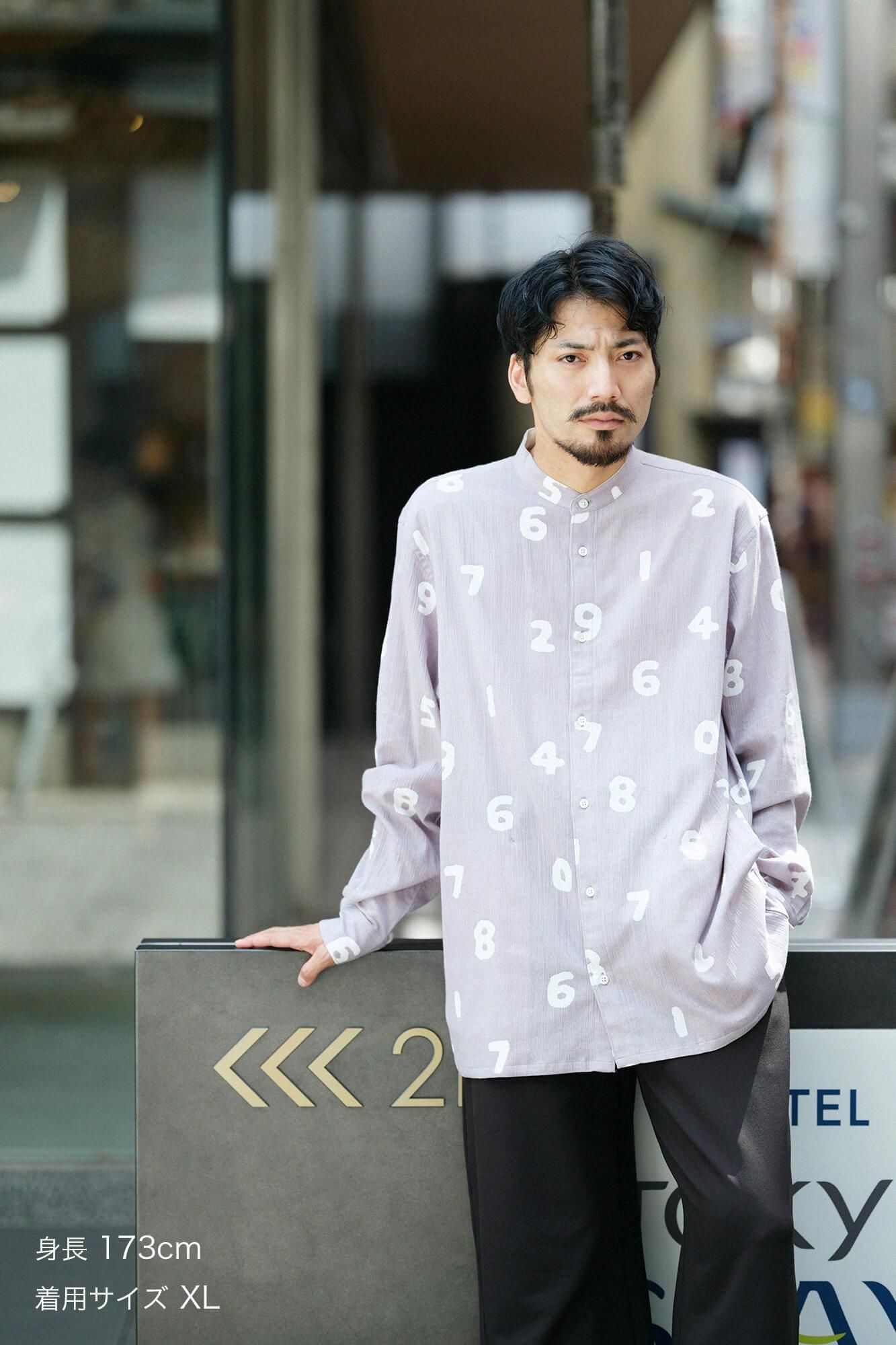 net限定】高島縮 20/20 スタンドカラーシャツ SP／SO-SU-U