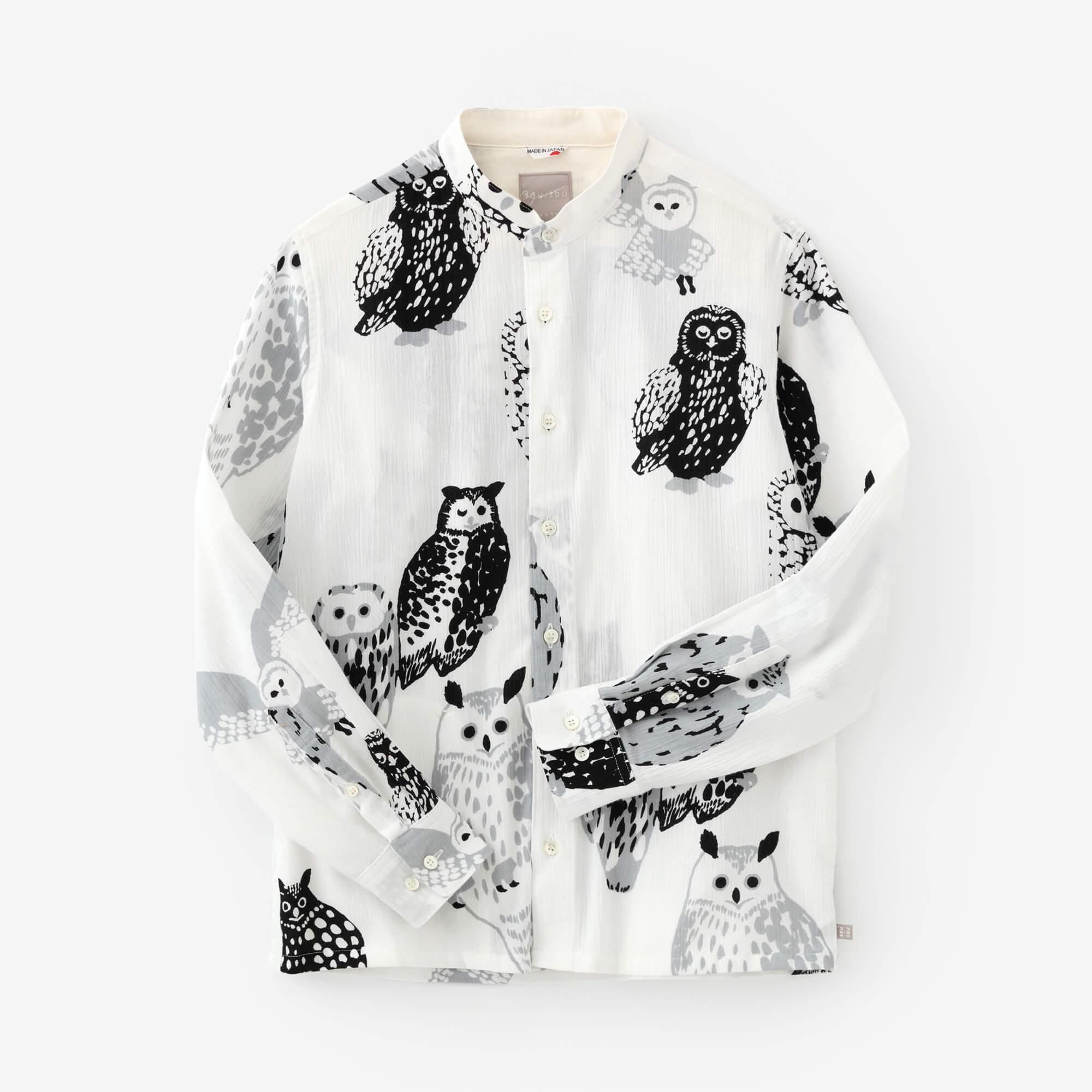 [仅网络发售] Shiji Takashima 20/20 立领衬衫 SP/Owl