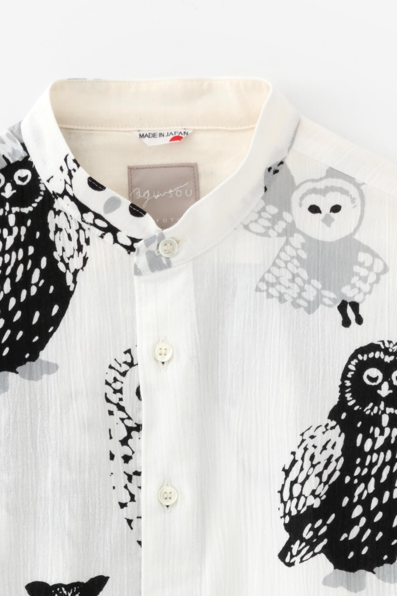 [仅网络发售] Shiji Takashima 20/20 立领衬衫 SP/Owl