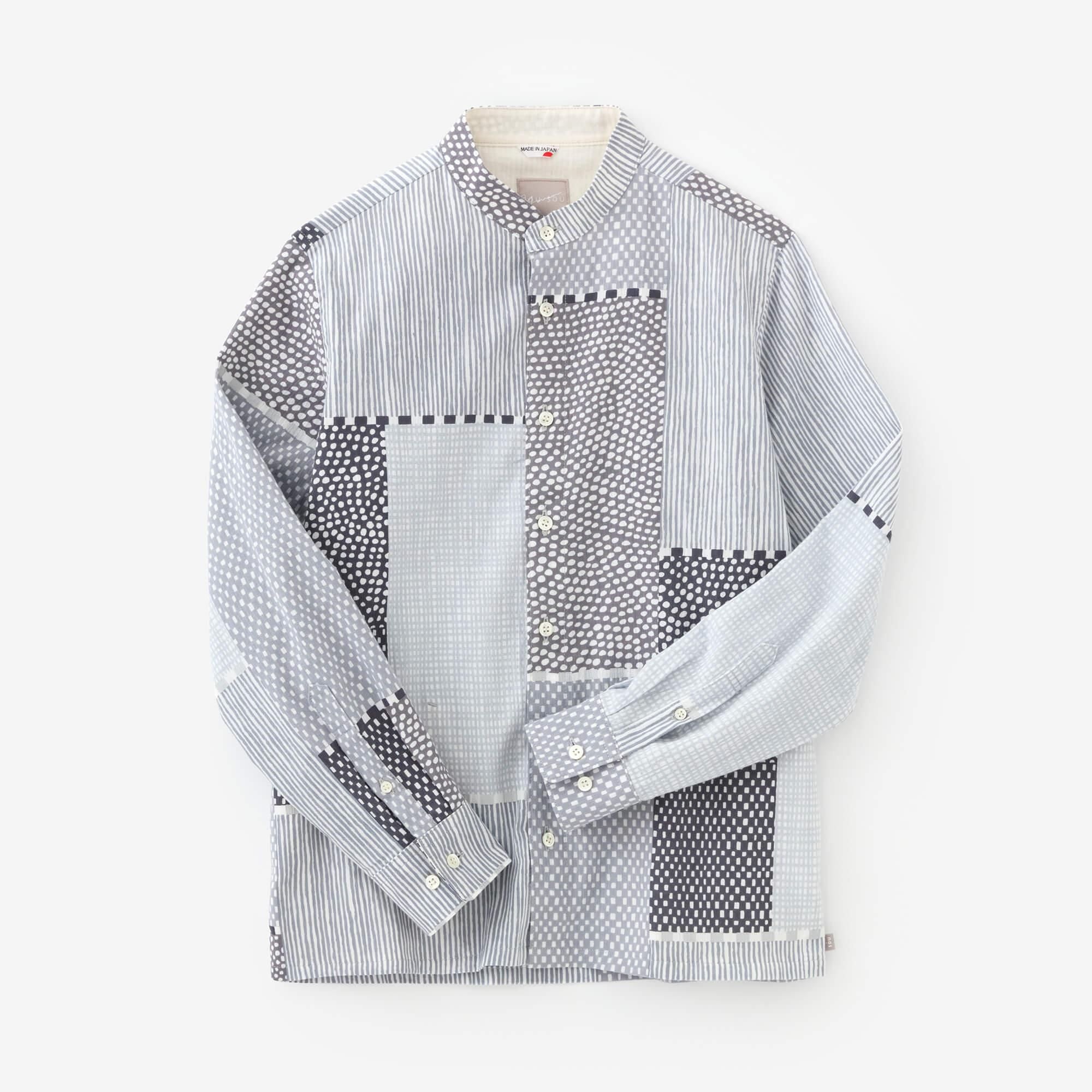 [仅在网上发售] Shiji Takashima 20/20 立领衬衫 SP/Magasane