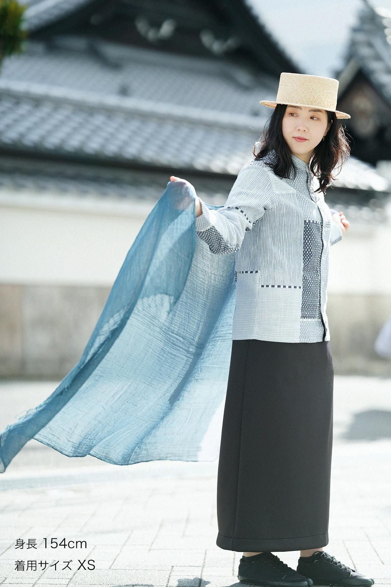 [仅在网上发售] Shiji Takashima 20/20 立领衬衫 SP/Magasane