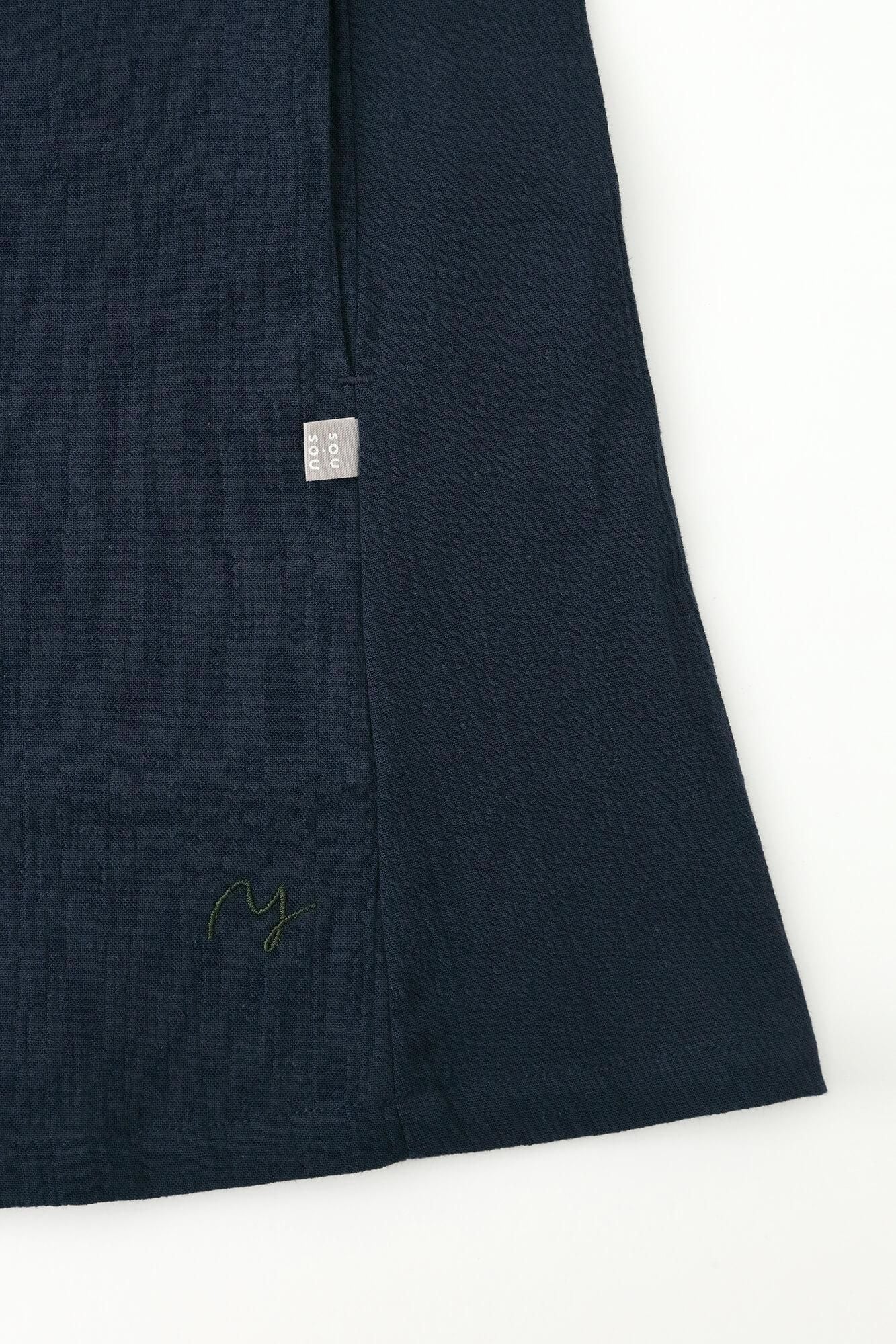 Chizimi Cotton 20/20 Long Sleeve Tunic / Dark Blue