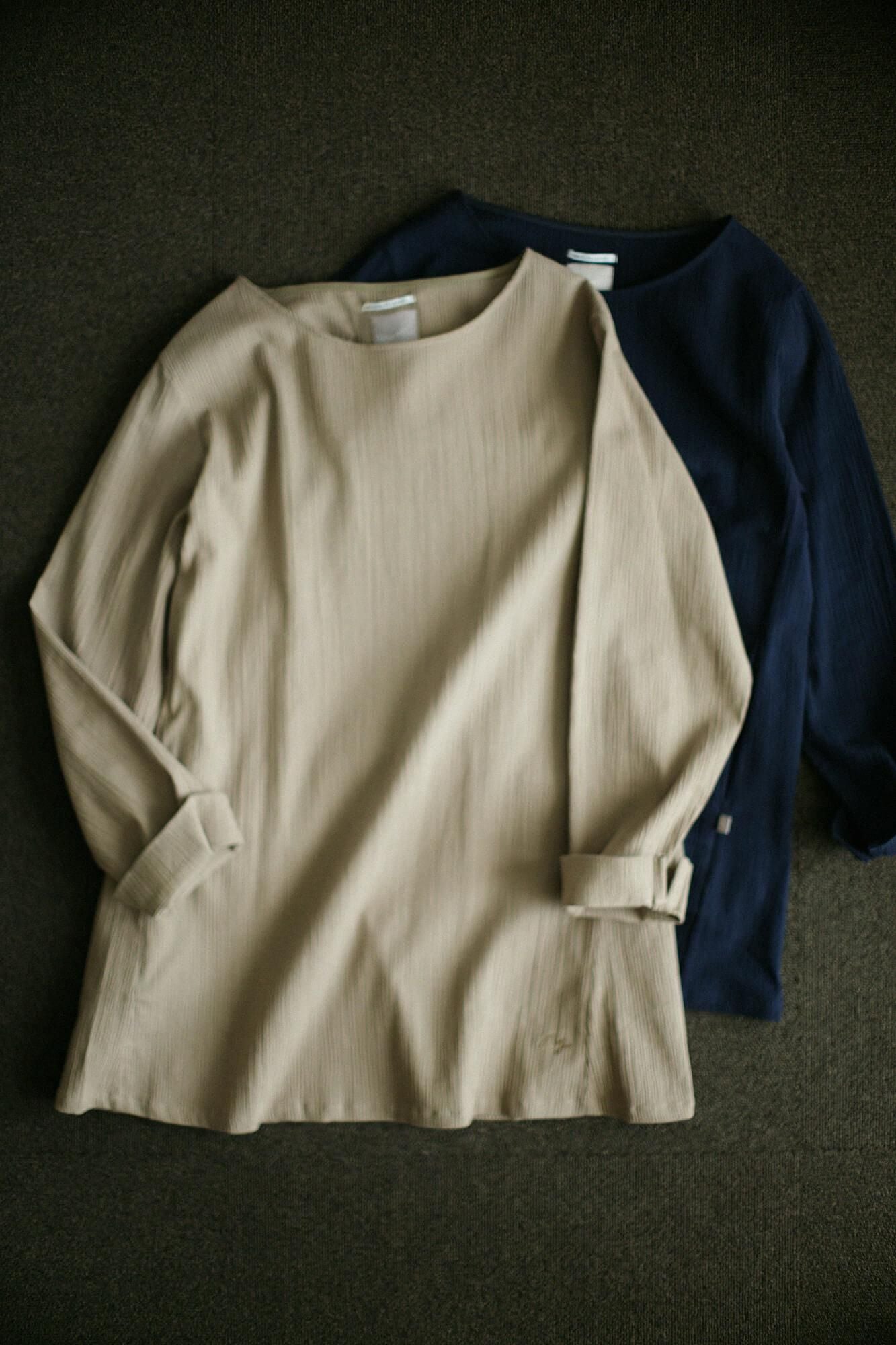 Chizimi Cotton 20/20 Long Sleeve Tunic / Dark Blue