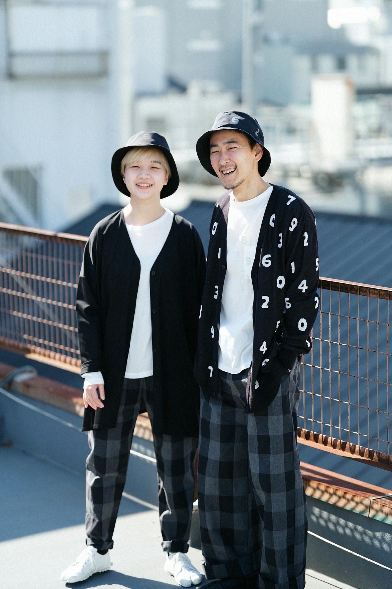 高島縮棉 40/40 長袖口袋T-shirt ／白色× SO-SU-U十數 昆