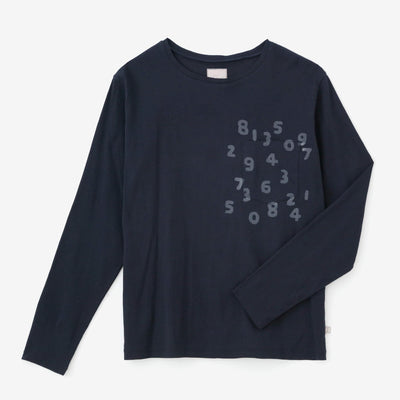 타카시마치지미 40/40 긴 소매포켓 T셔츠／남색(Tomekon) xSO-SU-U콘