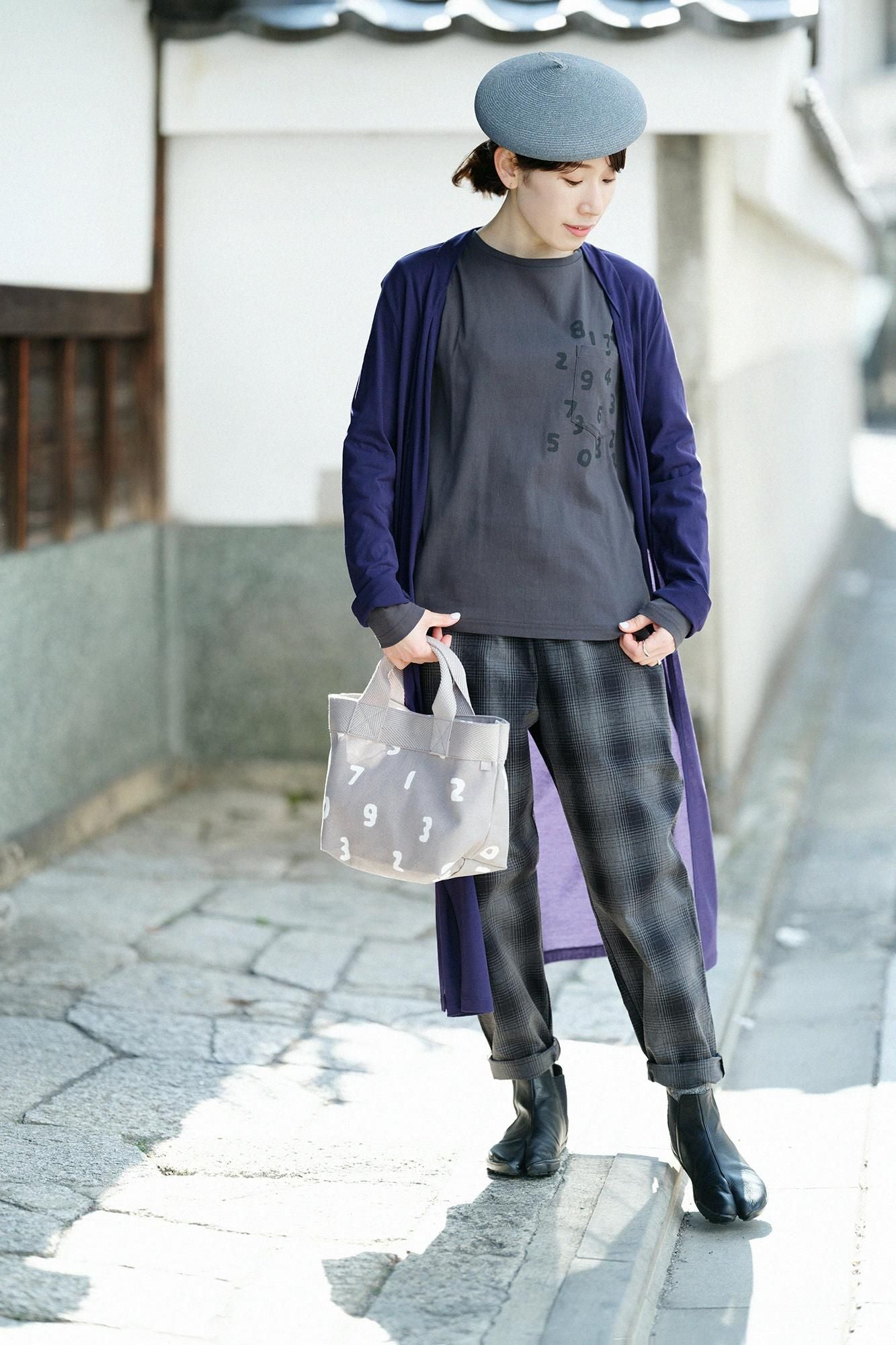 타카시마치지미 40/40 긴 소매포켓 T셔츠／짙은 회색(키나 마리) xSO-SU-U콘