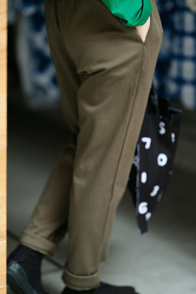 Ponte Fabric Leggings Pants