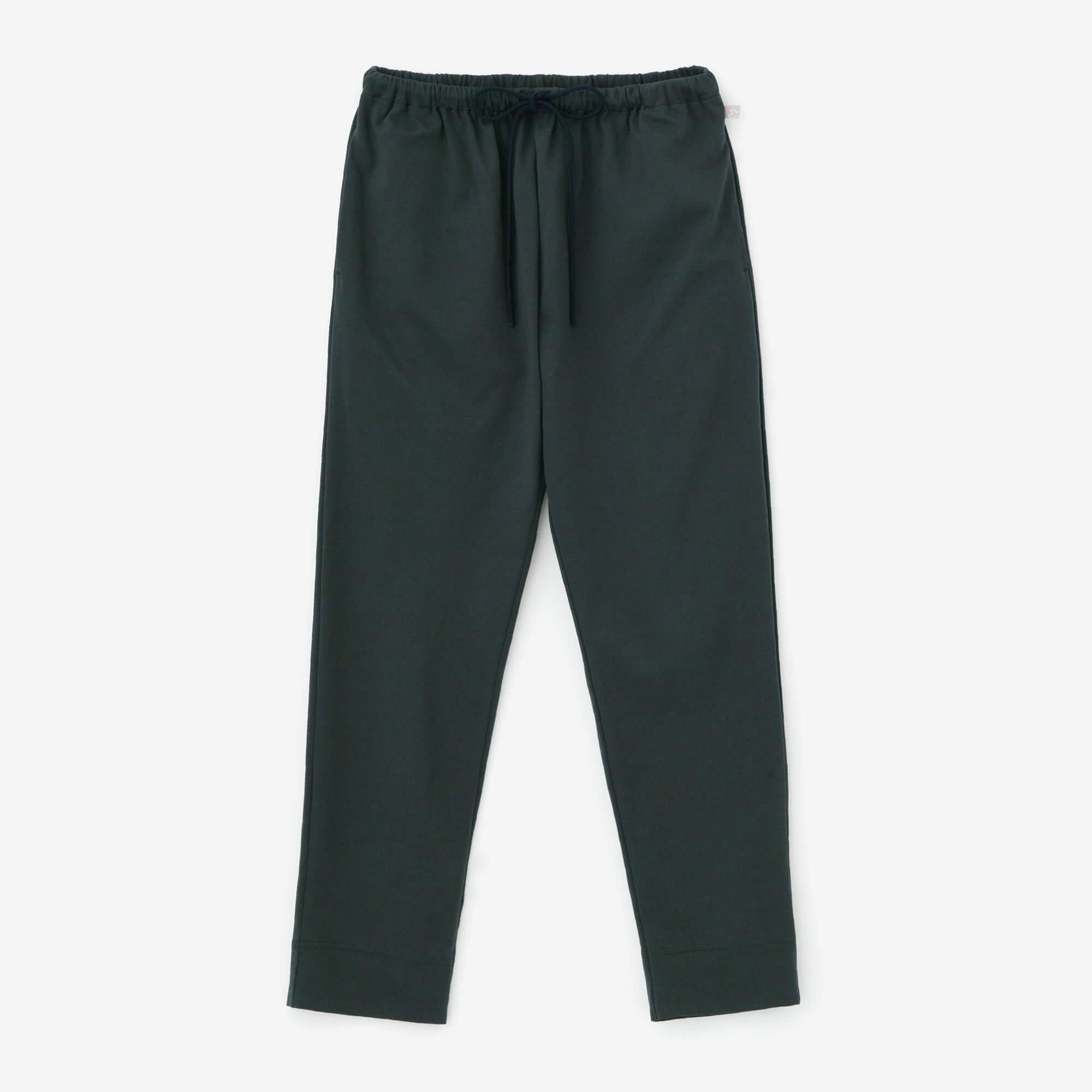 Ponte Fabric Leggings Pants / Dark Green