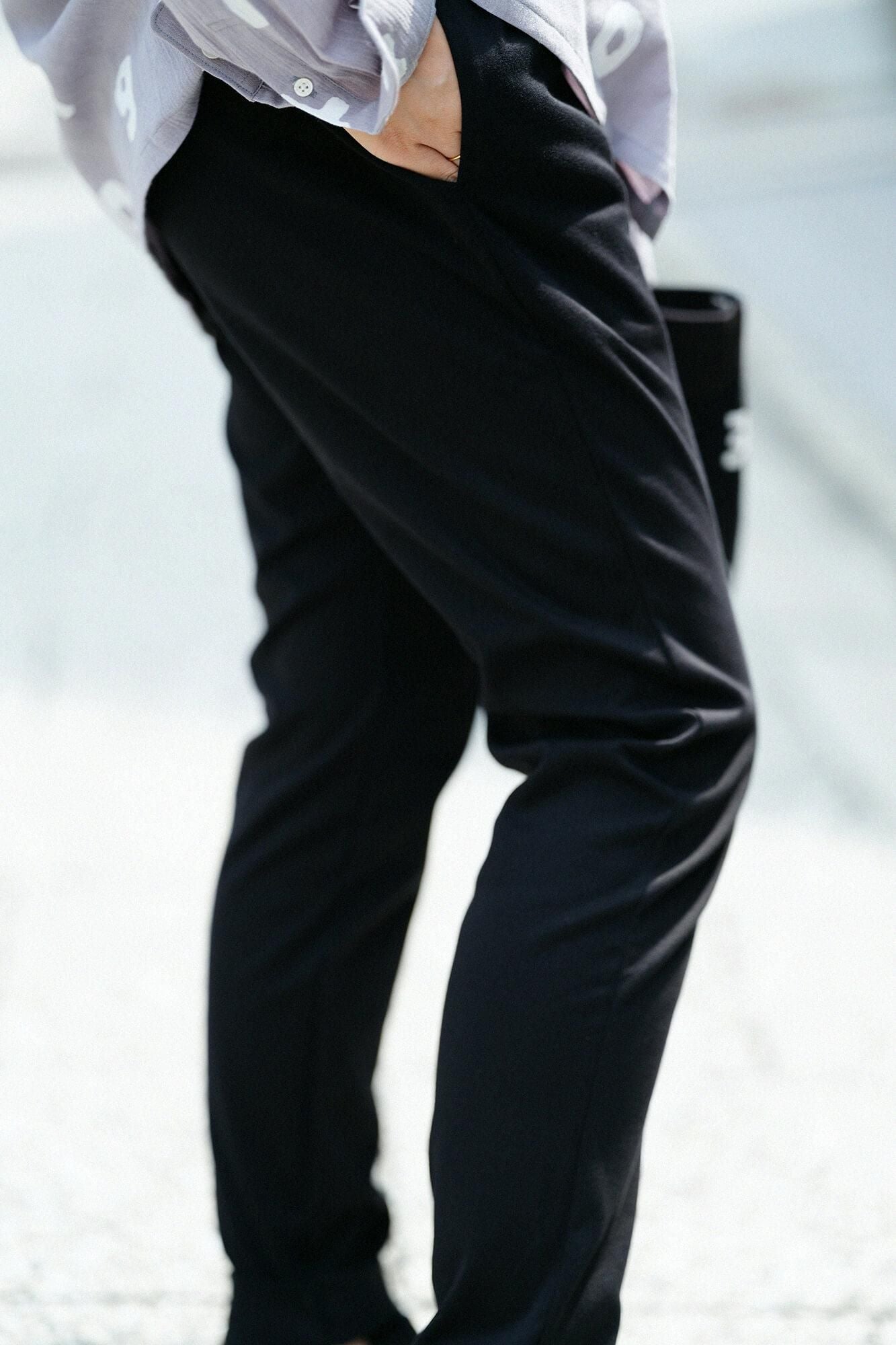 펀치 로마 레깅스 팬츠／검은색