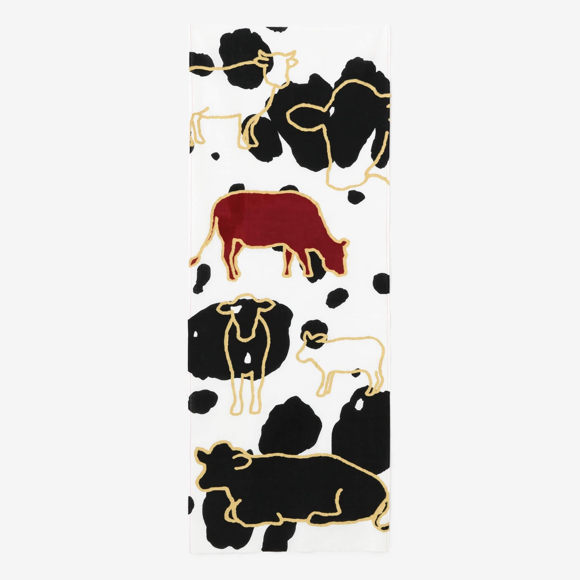 Ise Coton Textile Tenugui/Zodiac Tenugui Ox Reiwa 3