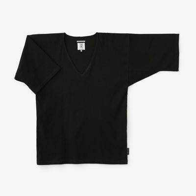 高島縮棉 40/40風靡 打底衫/黑色