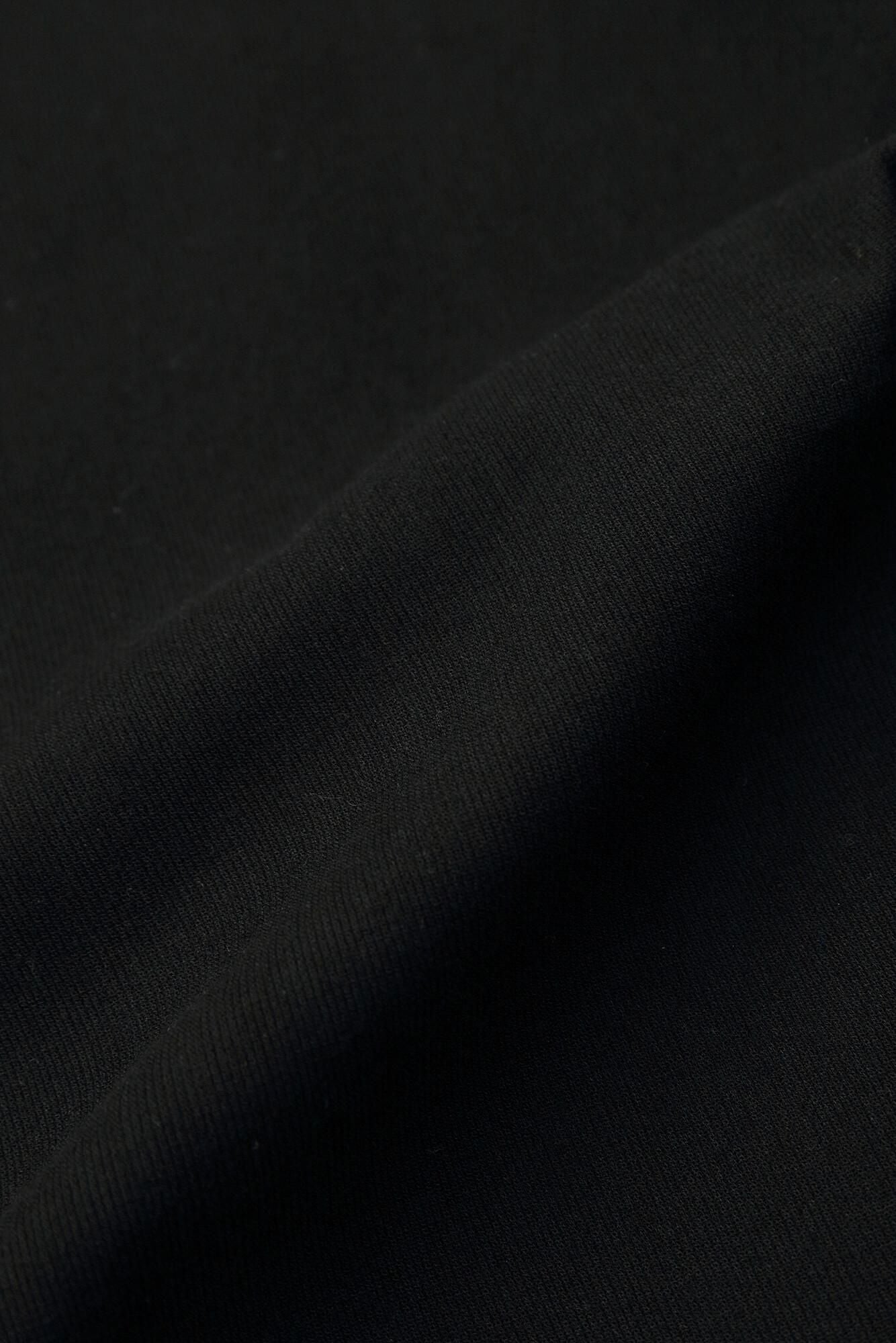 Chizimi Cotton 40/40 Fubi Kimono Inner Shirt / Black