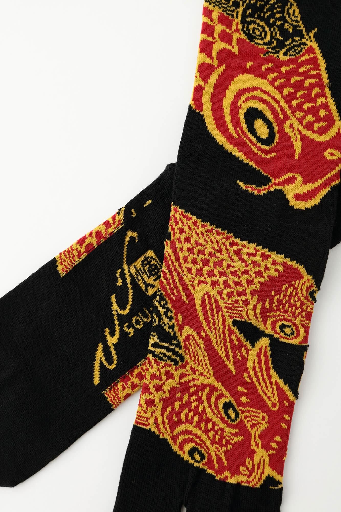 Sous Tabi Corquettes (longueur normale) / carpe est Dragon dans le ciel [pour les hommes et les femmes]