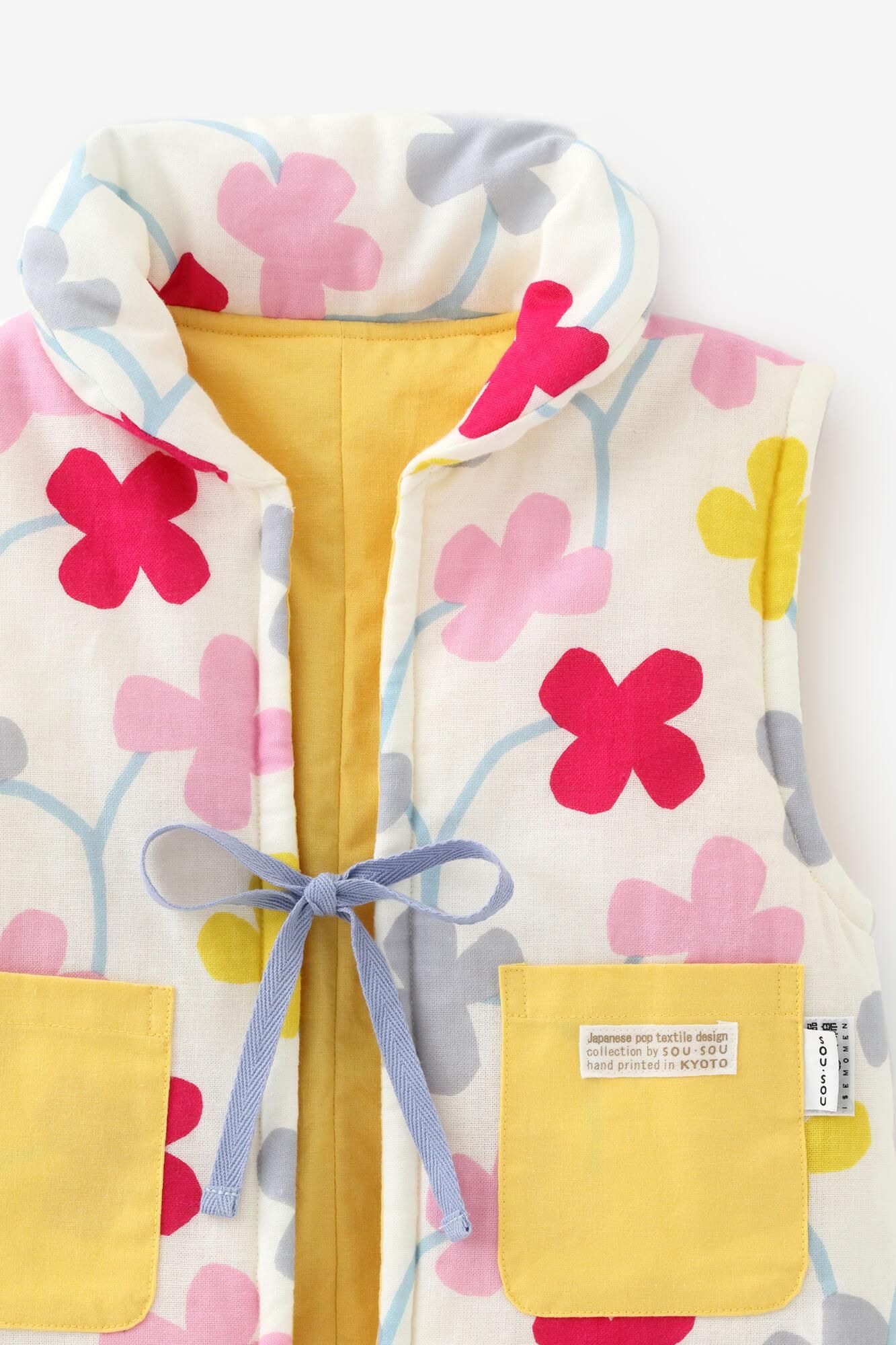 ●伊勢木棉 夾棉 小背心／花遊戲 新芽