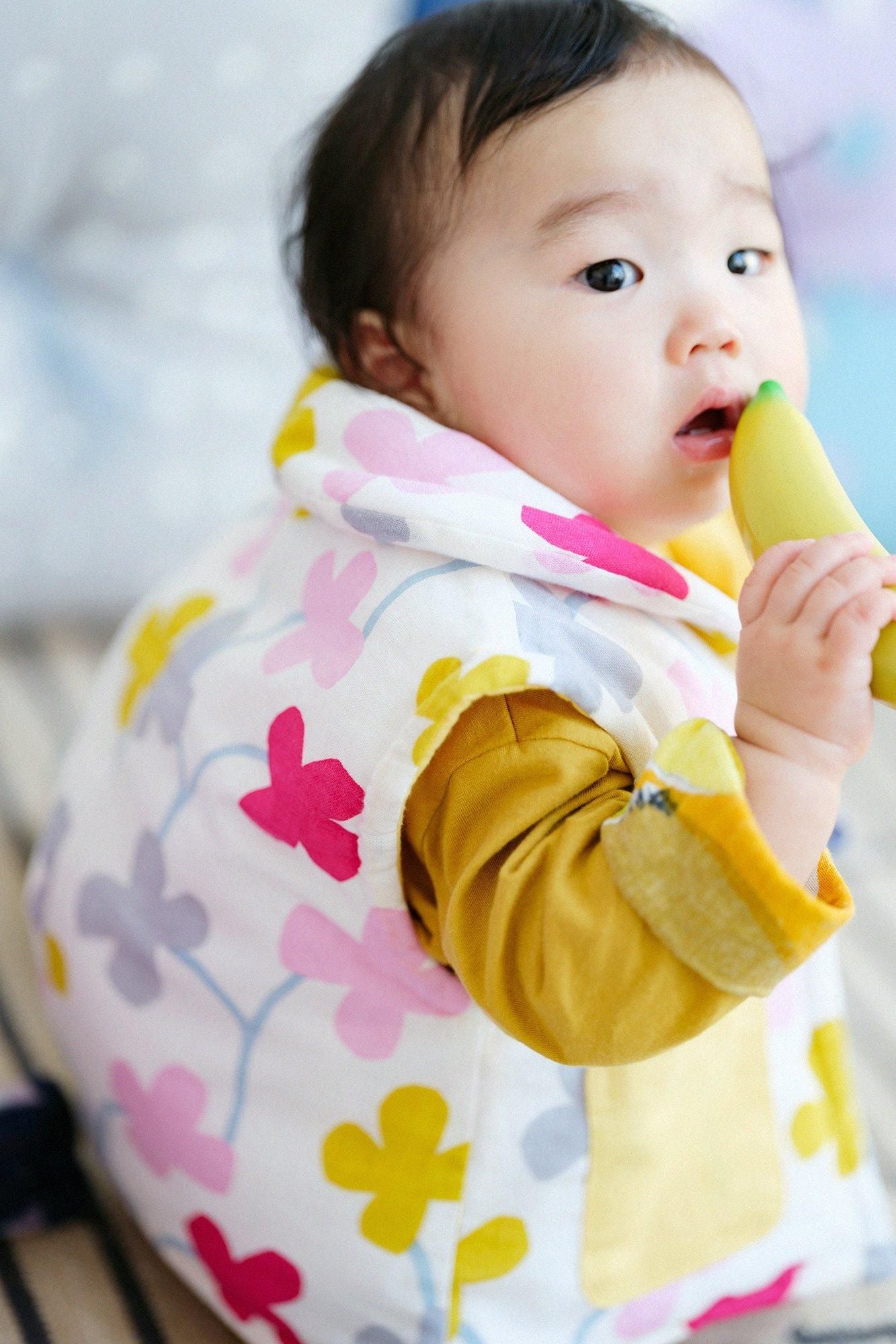 ●伊勢木棉 夾棉 小背心／花遊戲 新芽