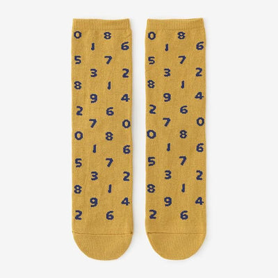 Round Toe Tabi Socks (Mid-calf)／SO-SU-U Mustard