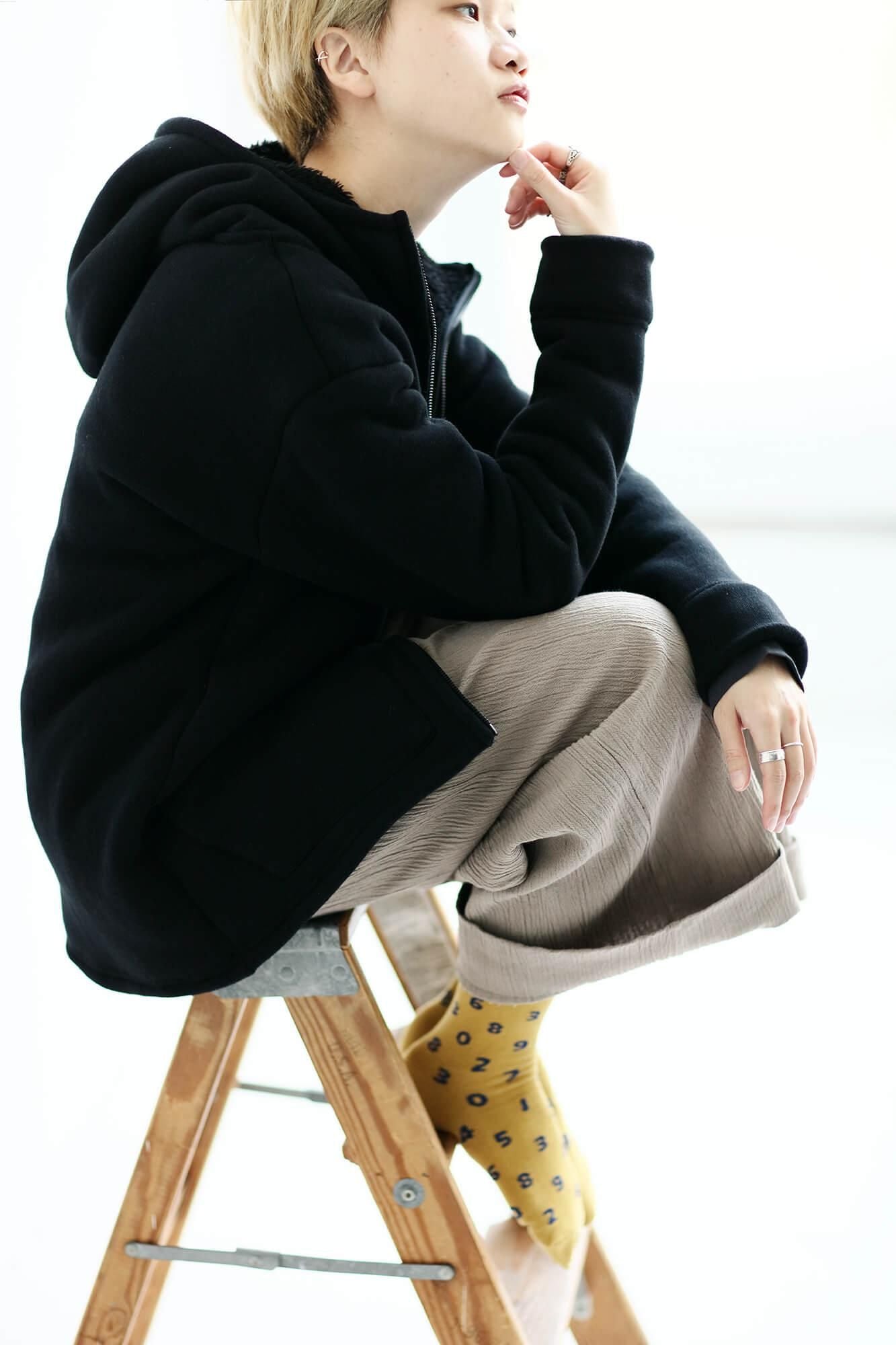 사키마루 타비양말(정상 길이)/SO-SU-U 겨자색