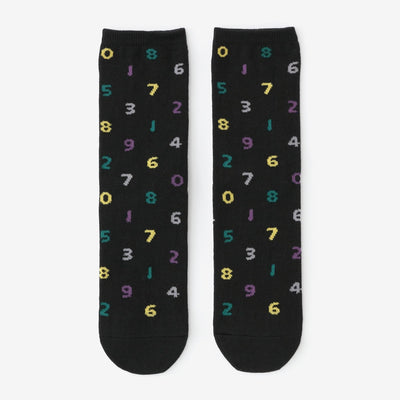 Round Toe Tabi Socks (Mid-calf)／SO-SU-U 4-color Black2