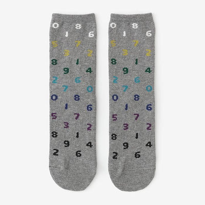 Round Toe Tabi Socks (Mid-calf)／SO-SU-U Gradient Grey