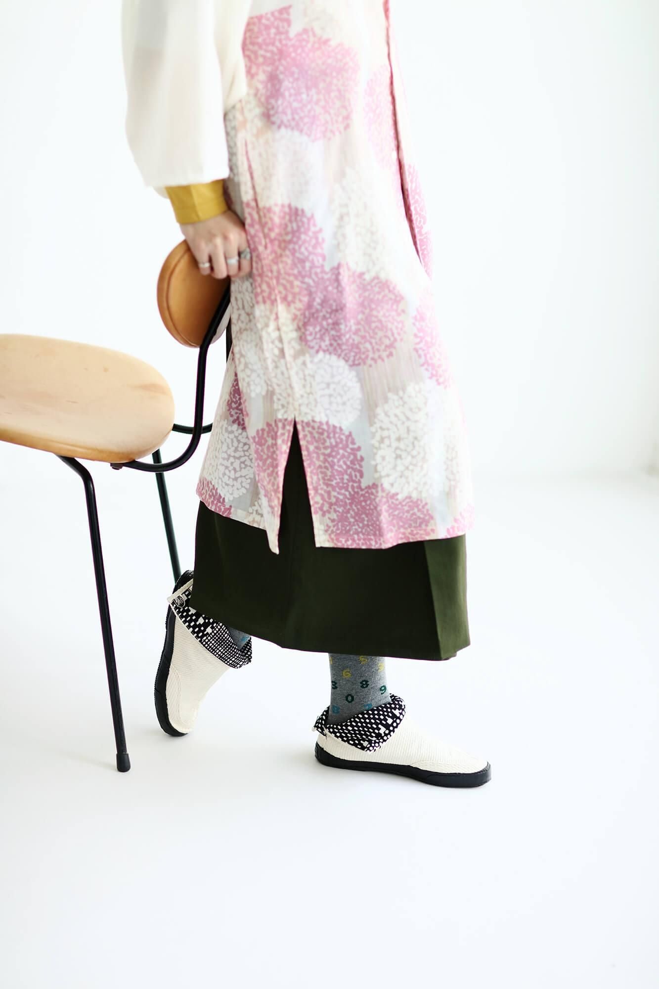 사키마루 타비양말(정상 길이)/SO-SU-U 그라데이션 (Kaicho) 회색