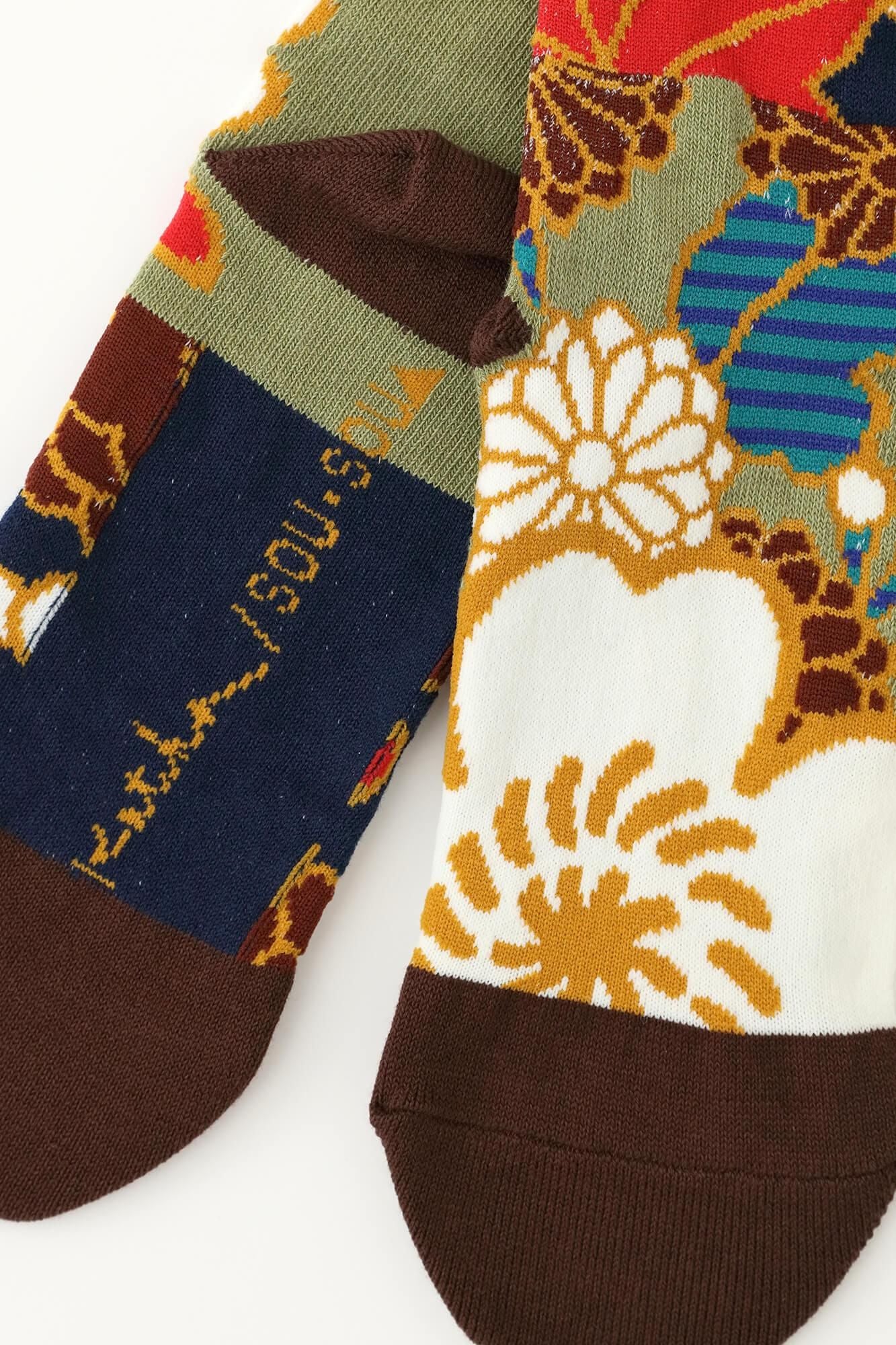 Round Toe Tabi Socks (Mid-calf)／Luxurious【Women Size Only】