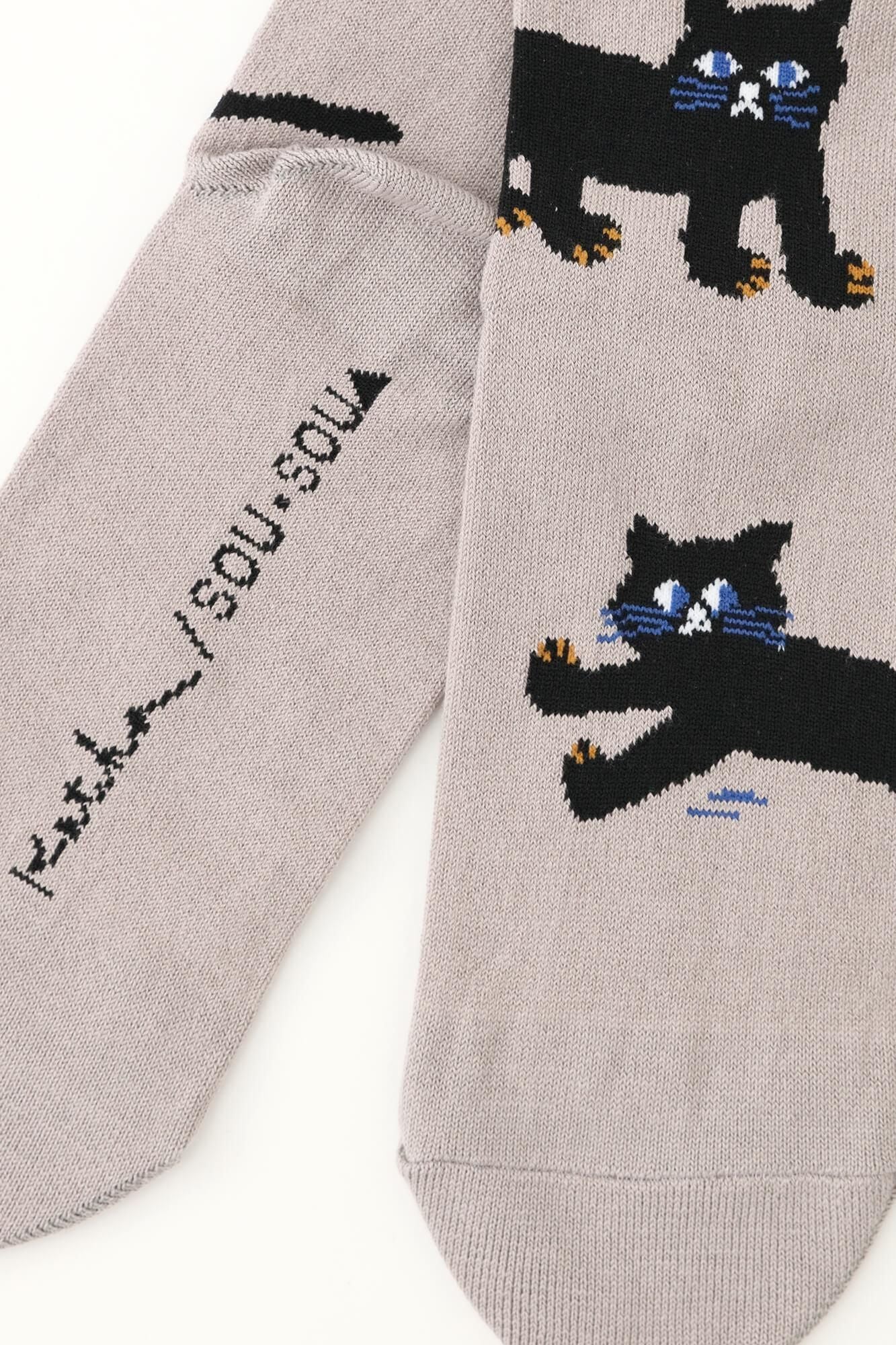 Round Toe Tabi Socks (Mid-calf)／Cat
