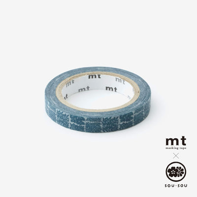 【官網限定】SOU・SOU×mt圖案紋樣・紙膠帶/花市松[0.7cm寬度]