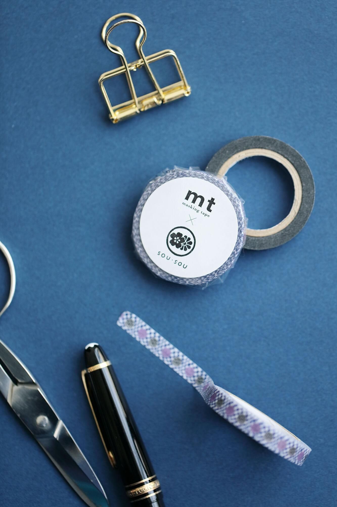 【官網限定】SOU・SOU×mt圖案紋樣・紙膠帶/冰雹與花紋