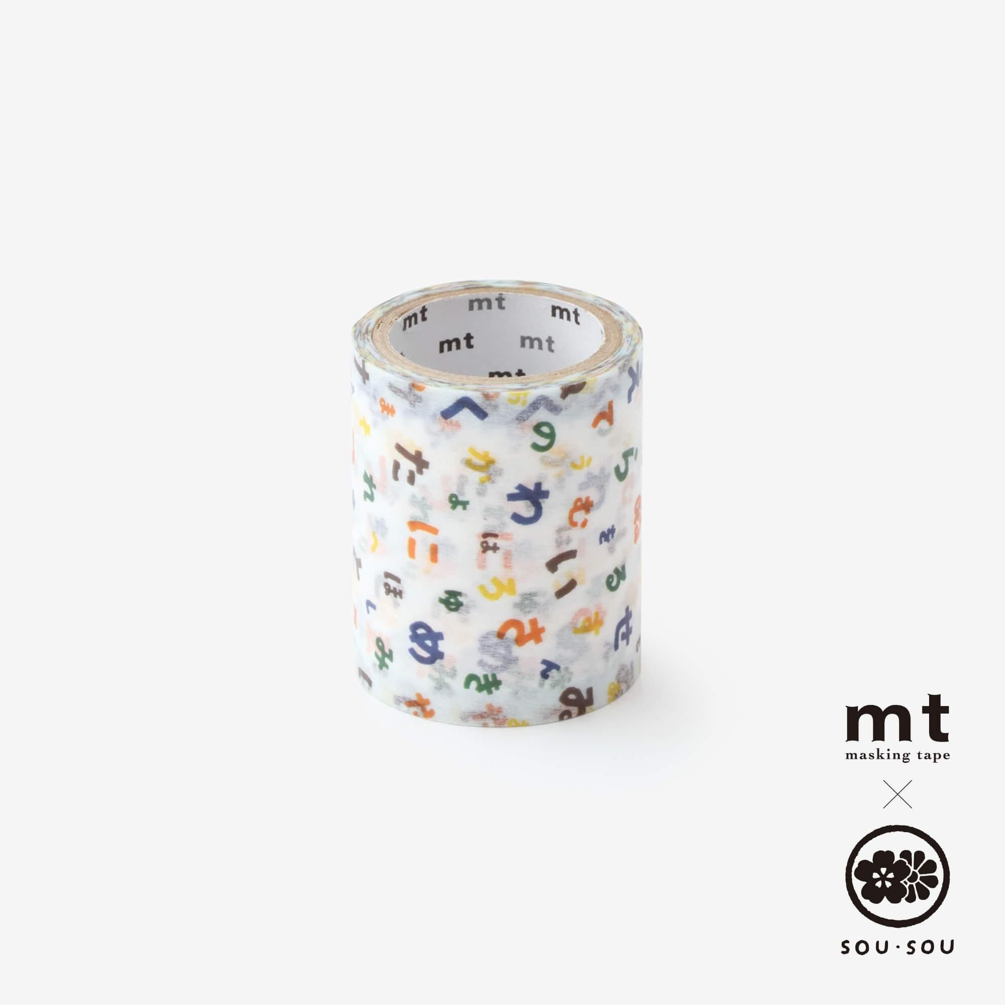 【net limited】SOU・SOU×mt_pocket/ Japanese Alphabet Song [5.0cm width]
