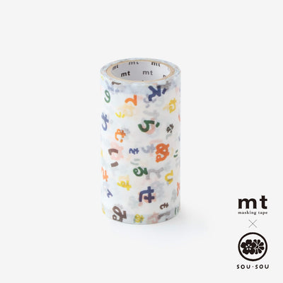 【net limited】SOU・SOU×mt_pocket/ Japanese Alphabet Song [7.5cm width]