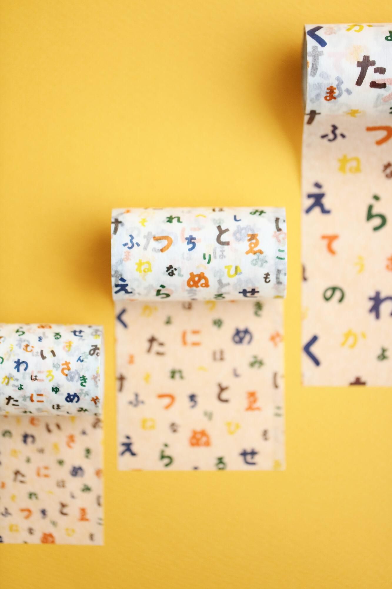 【官網限定】SOU・SOU×mt_pocket/五十音歌[7.5cm 寬]