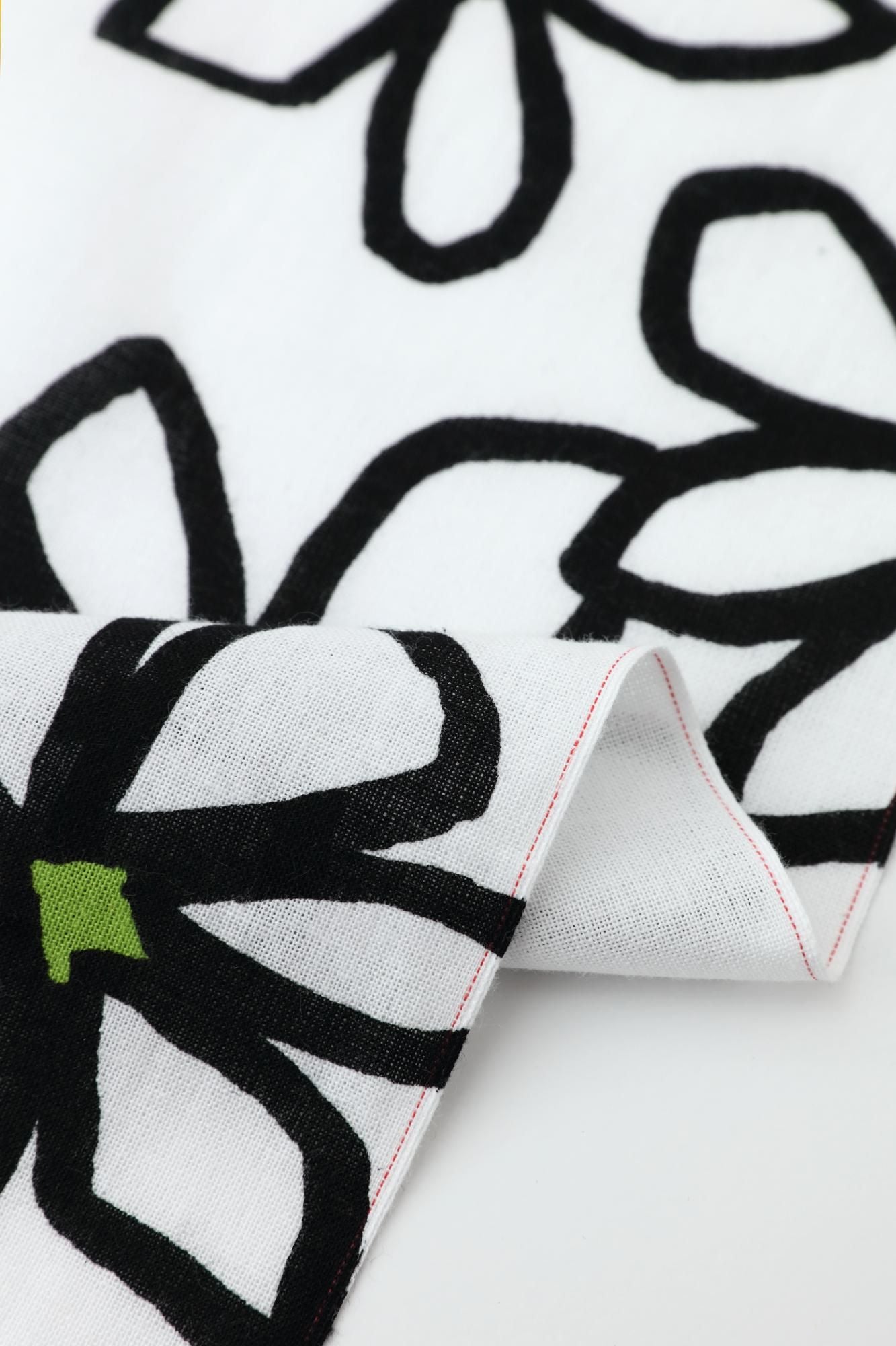 Isemomen Cotton Textile Handkerchief（Short）/ Gardenia