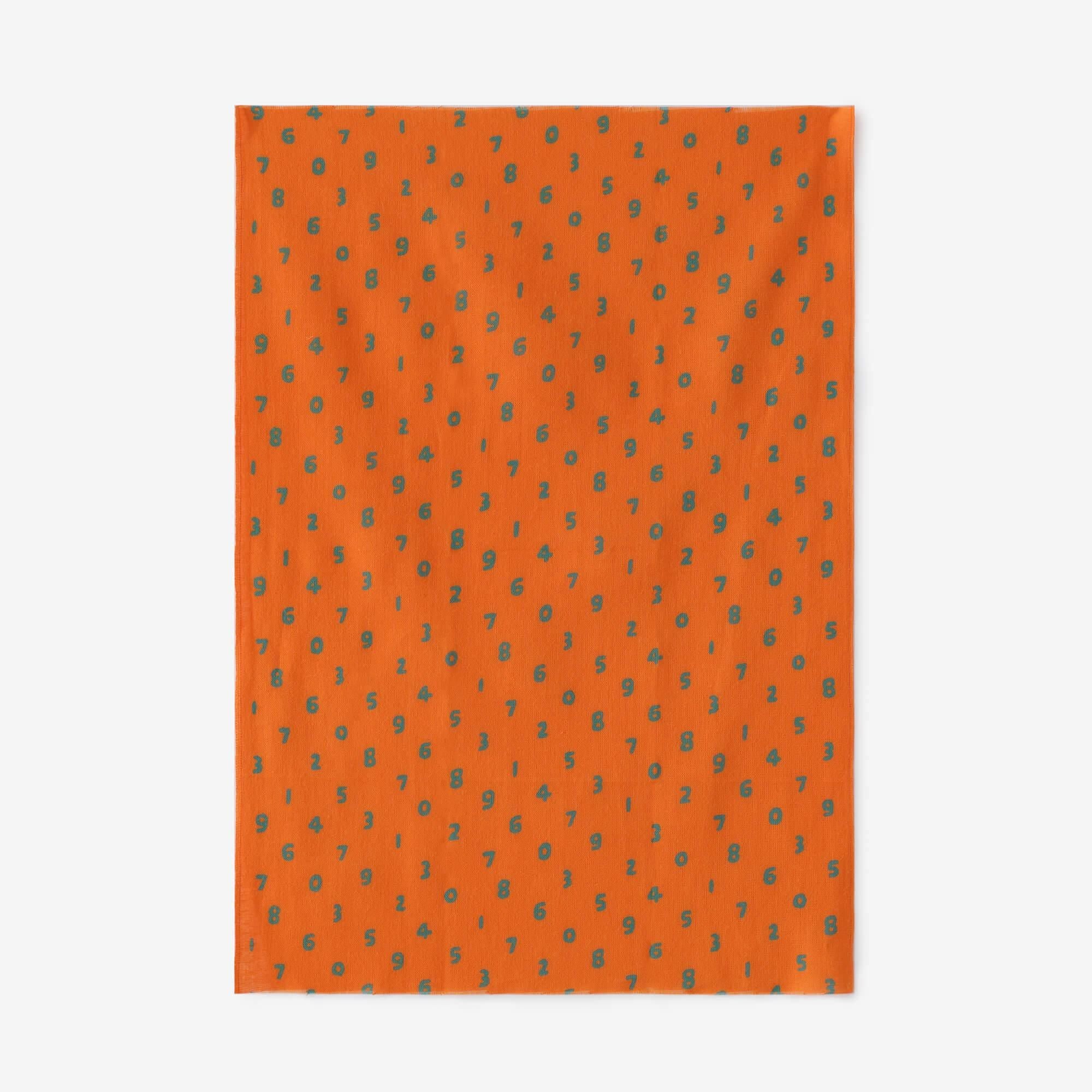 Isemomen Cotton Textile Handkerchief（Short）/ Mini SO-SU-U Reddish Orange