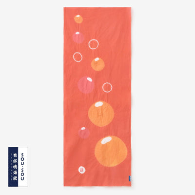 SOU・SOU×有松鳴海絞手巾／山雅商店謹製 泡玉 桃子