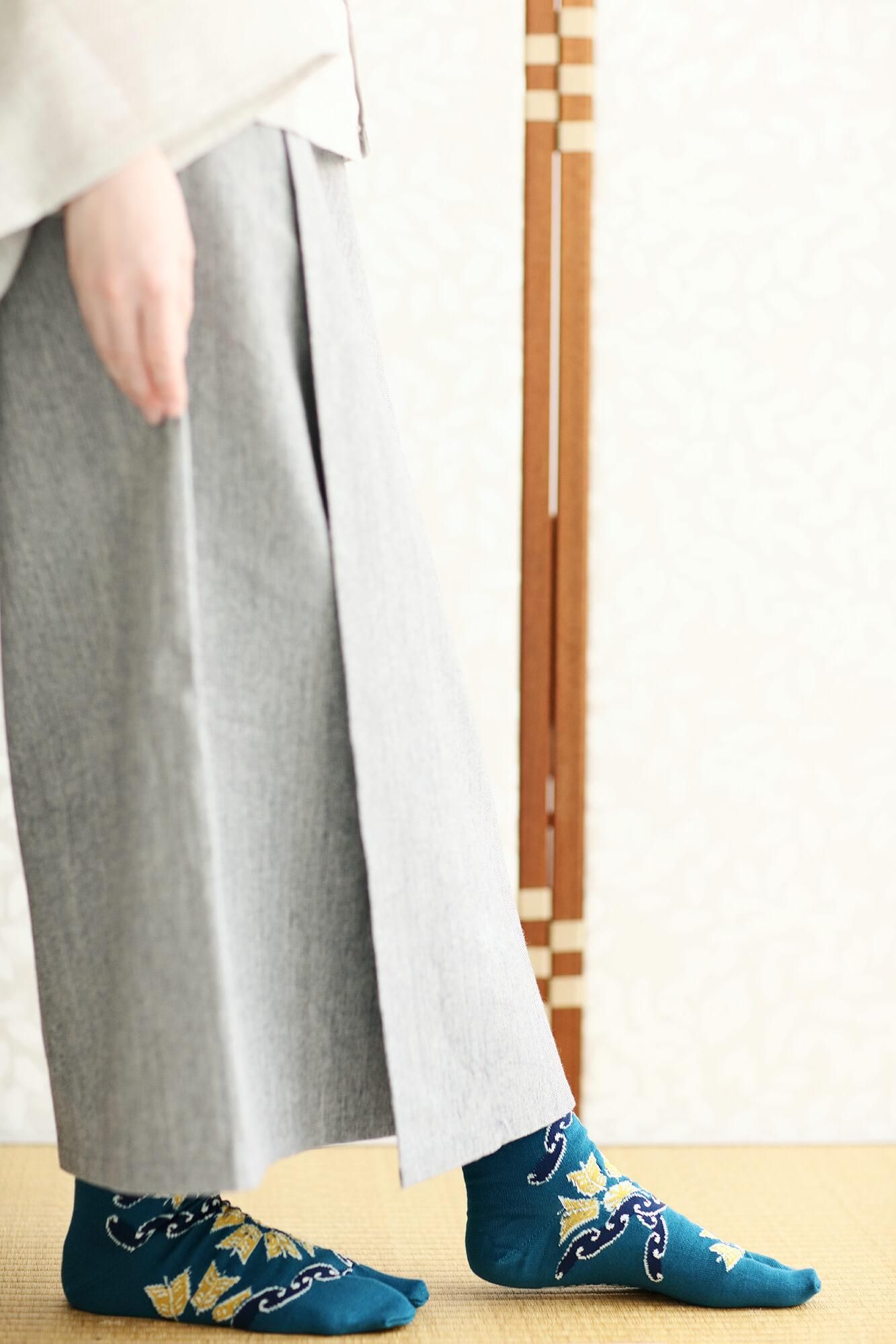 타비양말(정상 길이)/칸츠나기야구루마몬