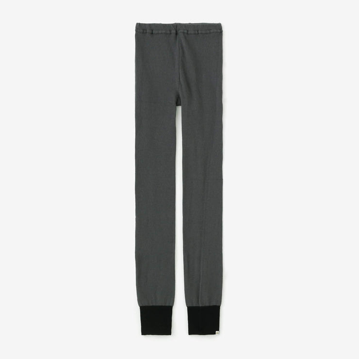 Bi-color Leggings / Dark Grey×Black