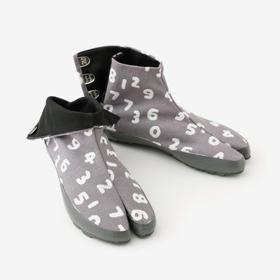 貼付地下足袋／SO-SU-U昆（こん） 薄墨色（うすずみいろ）