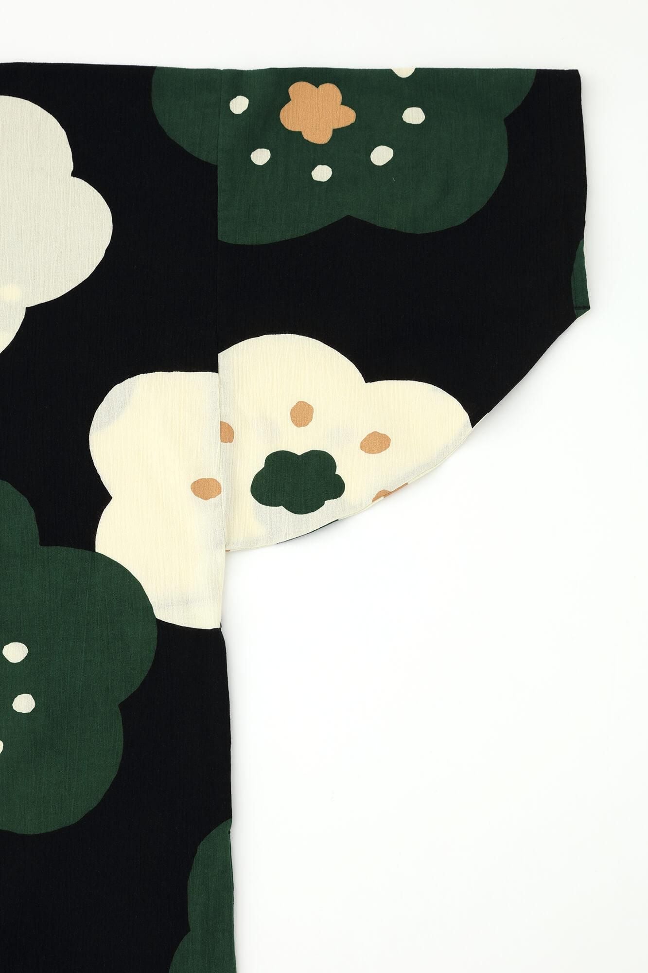 高島縮棉 20/20 圓弧袖長方形洋裝／微笑