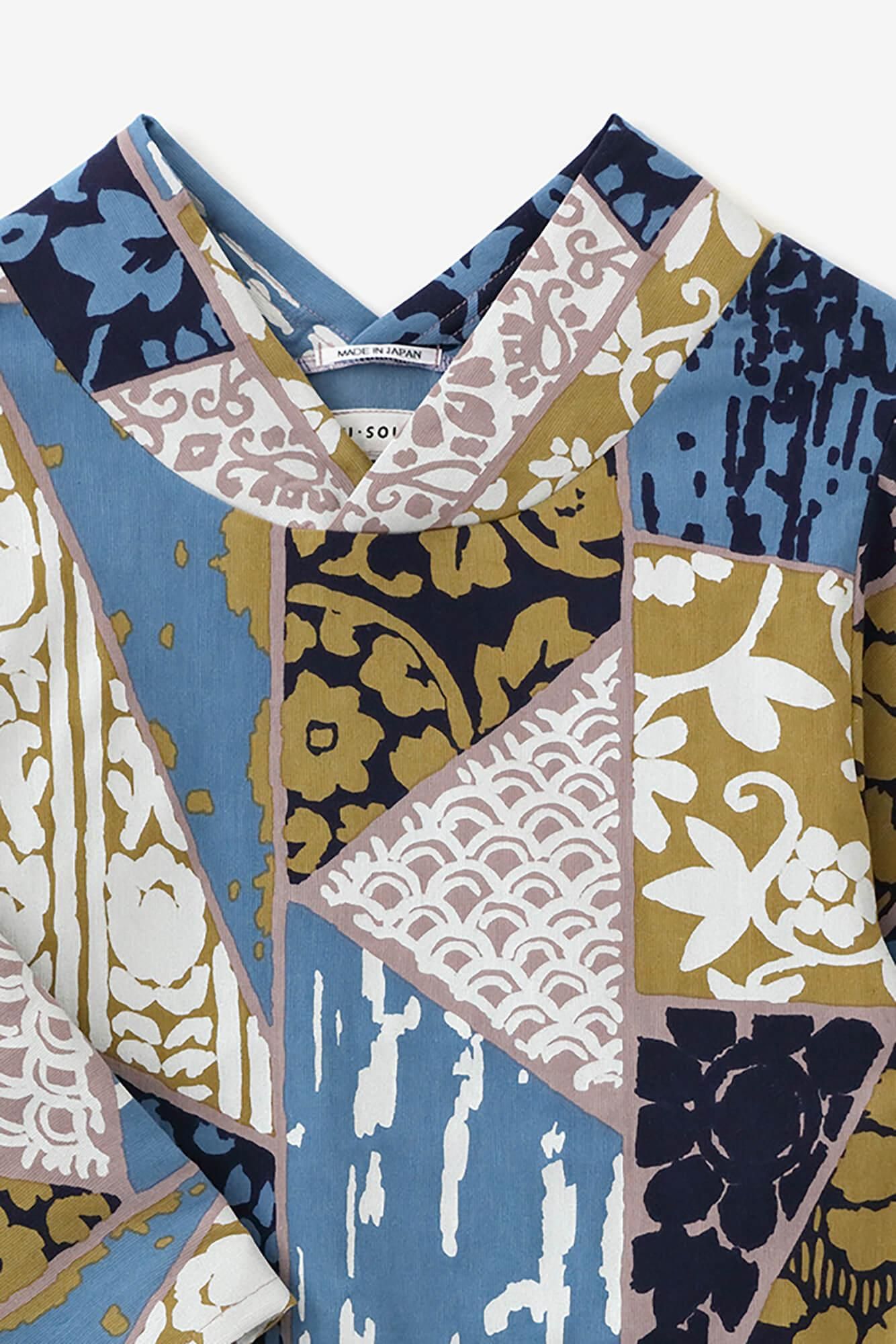 Tsuji Takashima 40/40 Nagi Jiban/Gold- und Silberbrokatnaht (Kingin-Randon-Naht) Kopie (Utsushi)